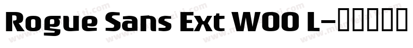 Rogue Sans Ext W00 L字体转换